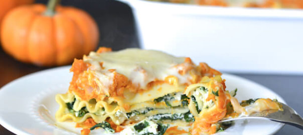 Pumpkin and Spinach Lasagna Rolls 3