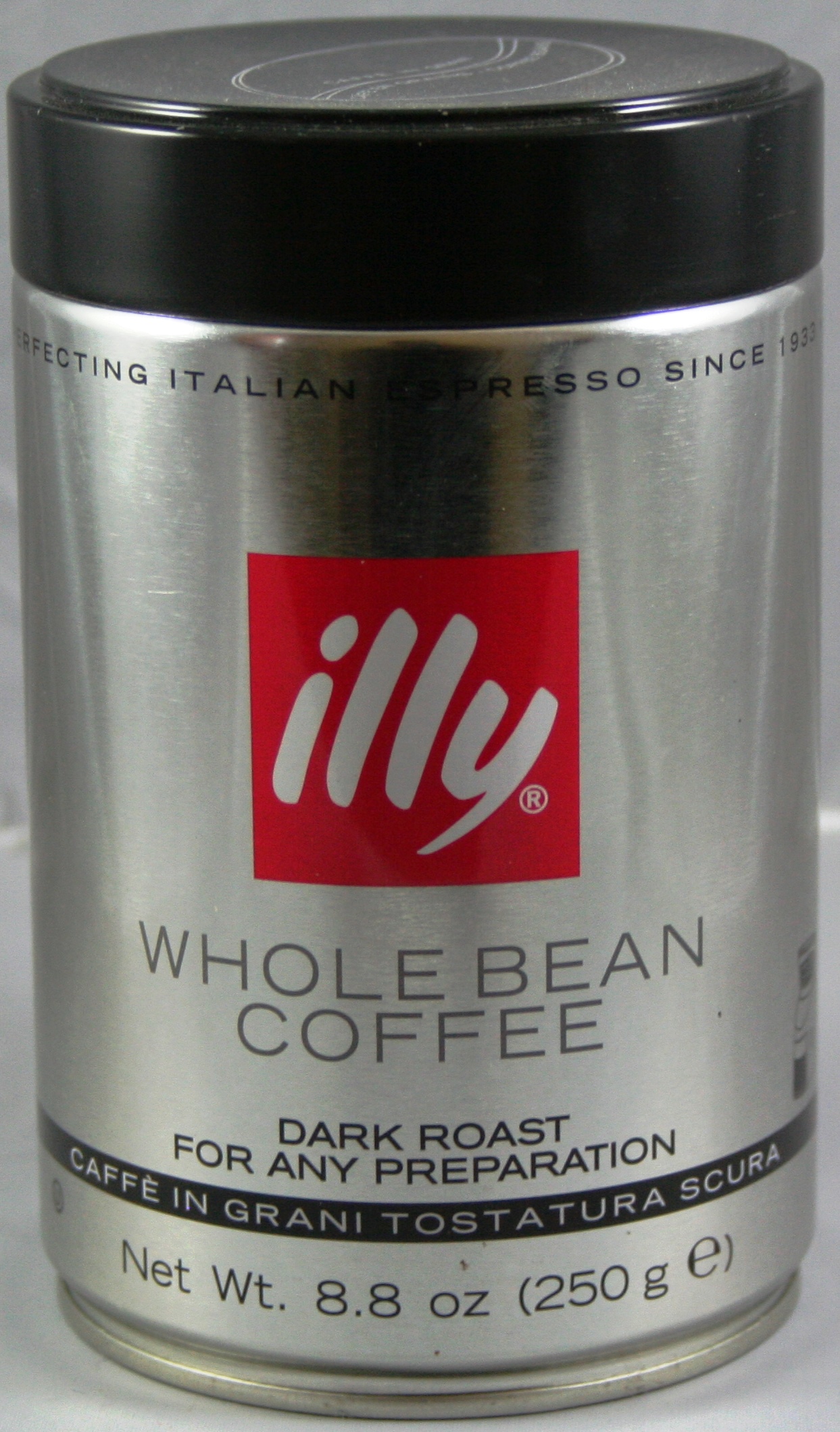 Illy Caffe Coffee Coffee - Whole Bean - Dark Roast - 8.8 oz - case