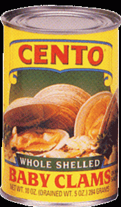 cento whole shelled baby clams