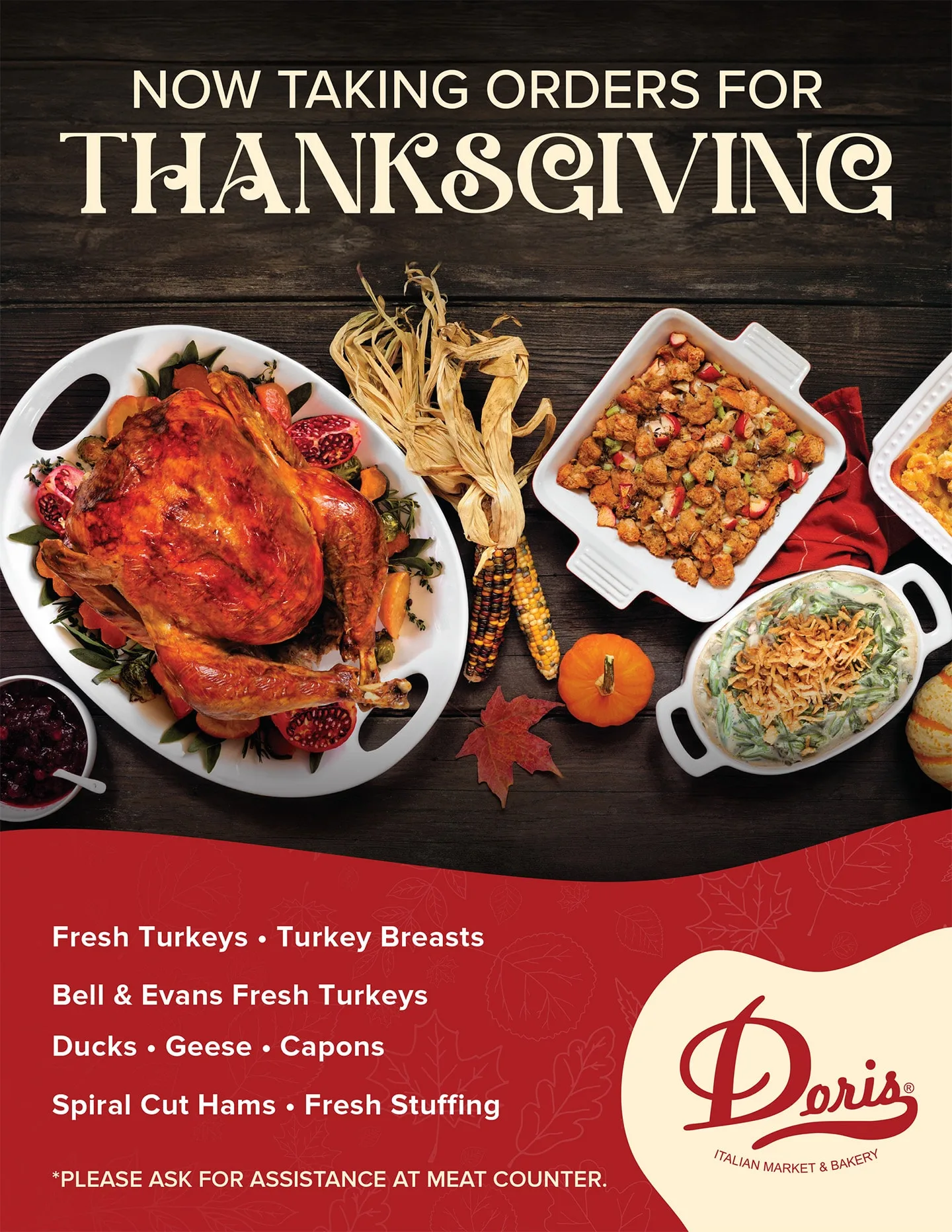 Doris Thanksgiving Store Flyer 2025
